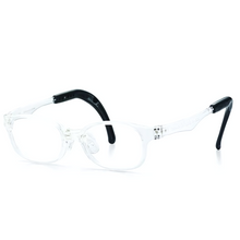 Load image into Gallery viewer, Kids Wayfarer Frame (TKDC24) - Crystal Clear with Blue Sparkles