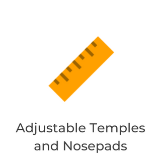 Yellow rectangular ruler with brown markings