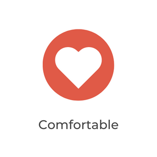 Red circle with white heart in the middle