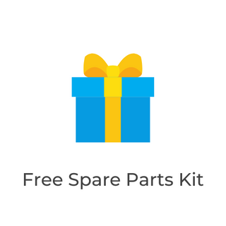 Blue present with yellow ribbon. Blue box with blue lid, yellow bow on top with yellow ribbon wrapped in the middle of box from ribbon to bottom of box