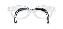 Load image into Gallery viewer, Kids Wayfarer Frame (TKDC24) - Crystal Clear with Blue Sparkles