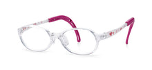 Load image into Gallery viewer, Kids Oval Frame (TKEC11) - Clear with Pink Hearts