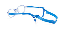 Load image into Gallery viewer, Kids Oval Frame (TKEC701) - Crystal Blue with Blue Flexible Temples