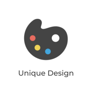 Black paint Palette with red, yellow, blue and white circles as colours