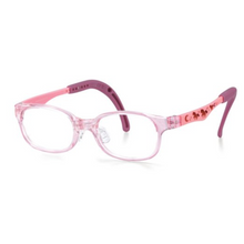 Load image into Gallery viewer, Kids Wayfarer Frame (TKDC22) - Crystal Pink with Unicorns