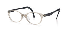 Load image into Gallery viewer, crystal grey frame front with black arms and ear tip