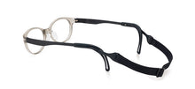 Load image into Gallery viewer, crystal grey frame front with black arms and ear tip