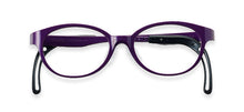 Load image into Gallery viewer, solid purple frame front with purple arms and black ear tips