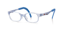 Load image into Gallery viewer, Kids Wayfarer Frame (TKDC2) - Crystal Blue and Crystal Blue Arms with Cars