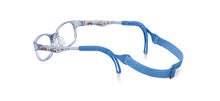 Load image into Gallery viewer, Kids Wayfarer Frame (TKDC2) - Crystal Blue and Crystal Blue Arms with Cars
