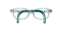 Load image into Gallery viewer, Kids Wayfarer Frame (TKDC3) - Turquoise with Dinosaurs