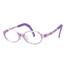 Load image into Gallery viewer, Kids Oval Frame (TKAC510) - Crystal Purple with Unicorns
