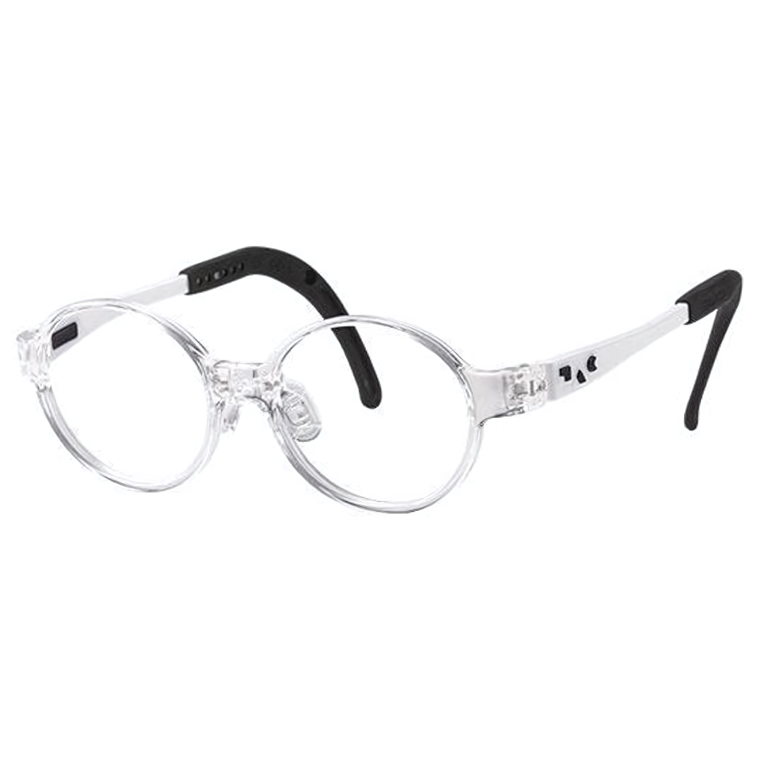 Kids Circular Frame (TKBC5) Clear and White