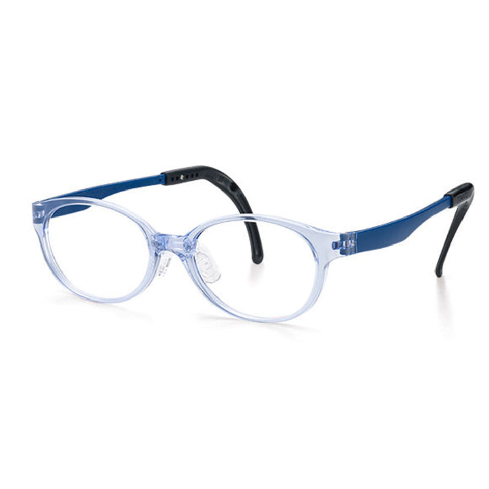 Junior Round Wayfarer Frame (TJDC2) - Crystal Blue