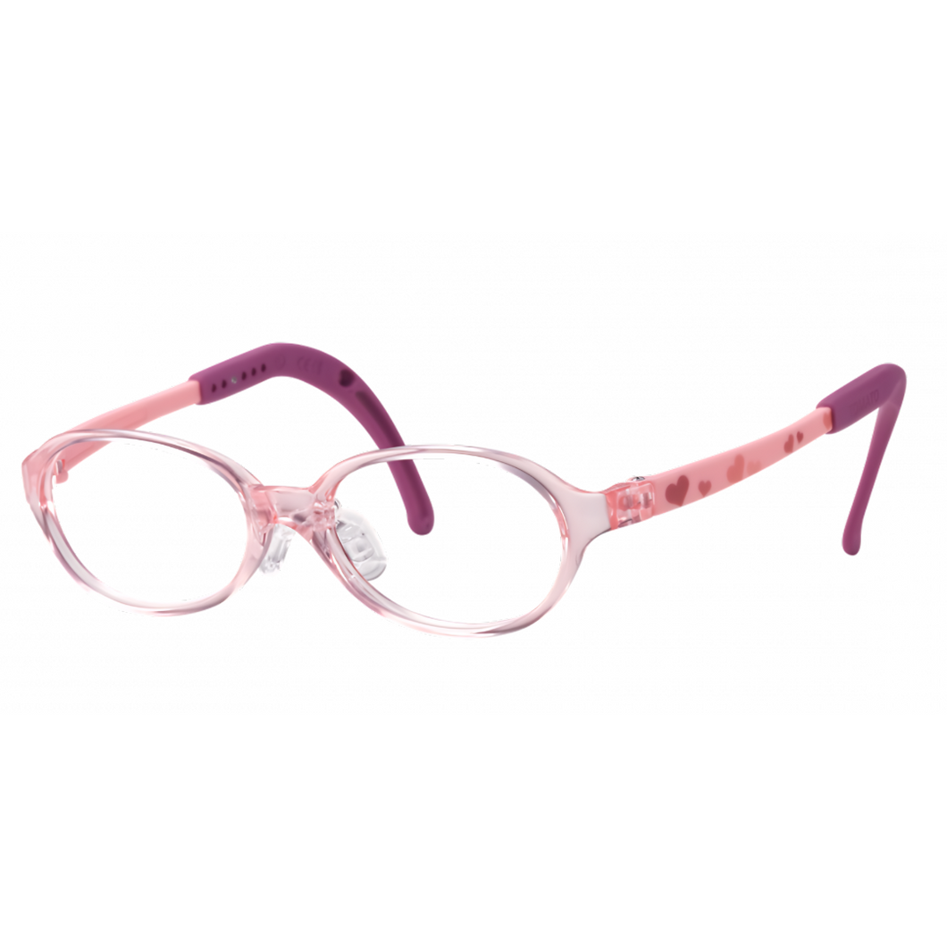 Kids Oval Frame (TKAC13) - Crystal Pink with Solid Pink Arms