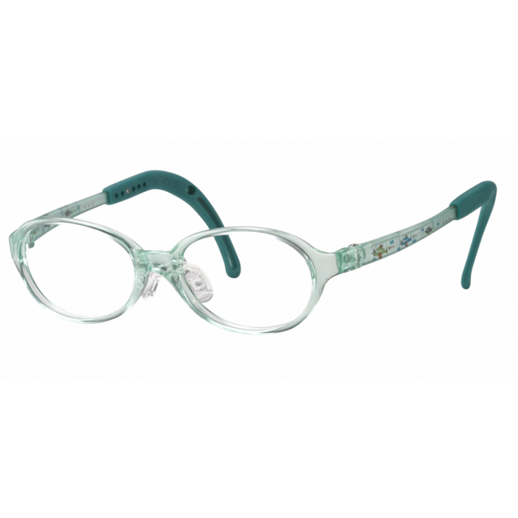 Kids Oval Frame (TKAC4) - Turquoise with Planes