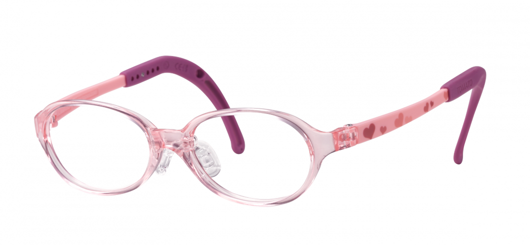Kids Oval Frame (TKAC13) - Crystal Pink with Solid Pink Arms